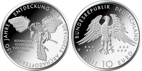 10 Euro Münze Urvogel 2011
