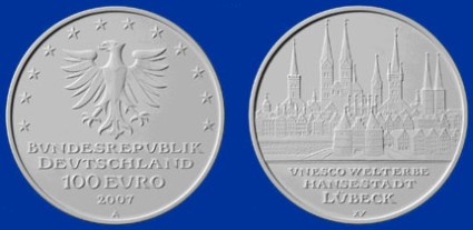 100 Euro Goldmünze Deutschland 2007 - Platz 1