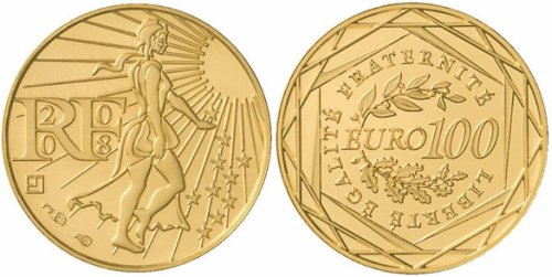 100 Euro Goldmünze Semeuse Frankreich