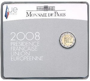 Coincard 2 Euro Gedenkmünze Frankreich