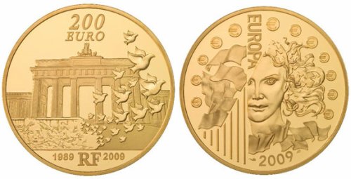200 Euro Goldmünze Berliner Mauerfall