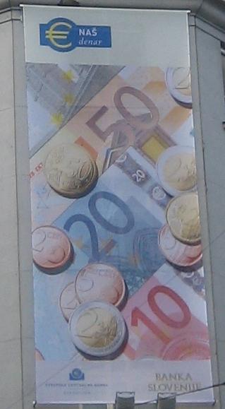 Banner zur Euroeinführung