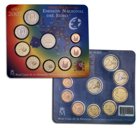 Spanien Kursmünzensatz 2007
